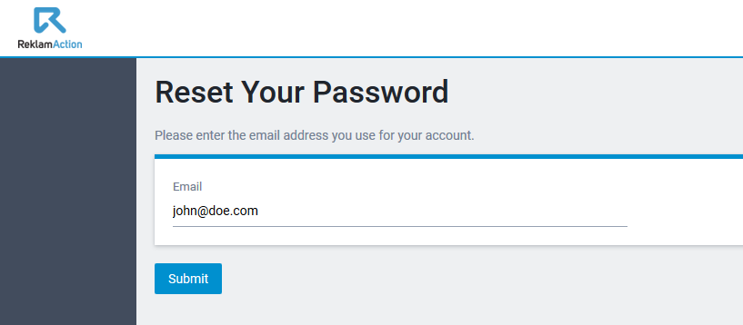 reklamstore affiliate forgot password