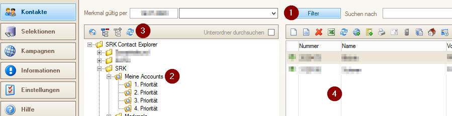 Filterfunktion für Accountmanager (Lightbox)